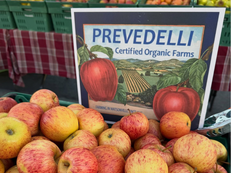 Prevedelli Farms display of apples